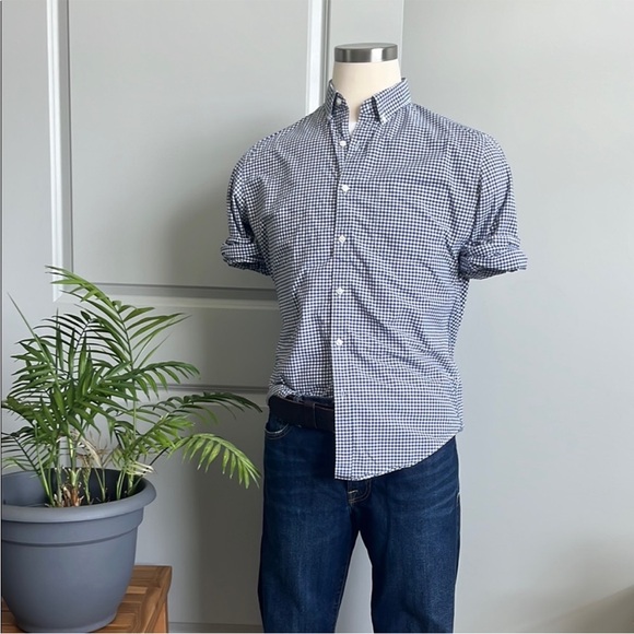J. Crew Other - J. Crew Navy Checkered Casual Classic Fit Shirt